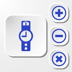 wristwatch icon  stock vector illustration flat design