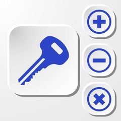 key icon stock vector illustration flat design