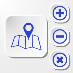 navigation icon stock vector illustration flat design
