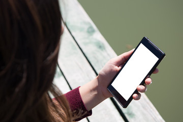 Copy Space Mobile on Hand