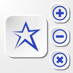 star icon stock vector illustration flat design