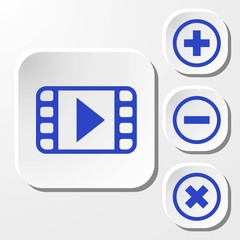 video icon stock vector illustration flat design