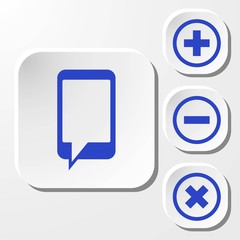 phone icon stock vector illustration flat design