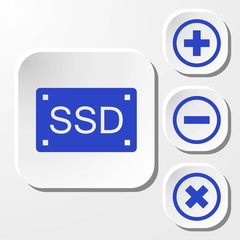 ssd icon stock vector illustration flat design