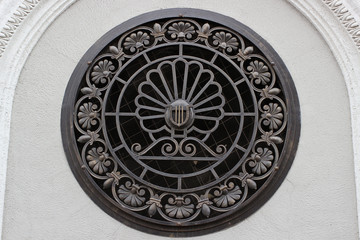 Decorative grill decorating the ventilation window