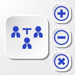 Business people team crowdy walk silhouette concept businesspeople group human resources over world map background vector icon