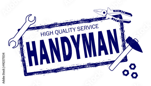 handyman high quality service logo stamp of handyman service set handyman logo free