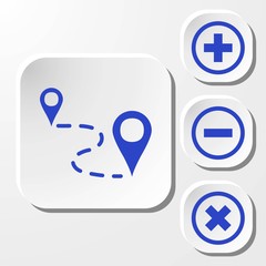 label for map icon stock vector illustration flat design