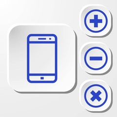 smartphone icon stock vector illustration flat design