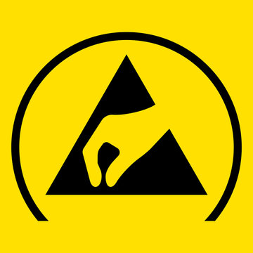 esds10 ElectroStaticDischargeSign esds - German / Schutzzeichen: Symbol f&uuml;r eine ESD Schutzkomponente - english / protection sign: symbol for ESD protection components - xxl g5152