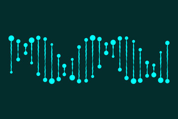 Molecular structure of DNA. DNA. Vector illustration.