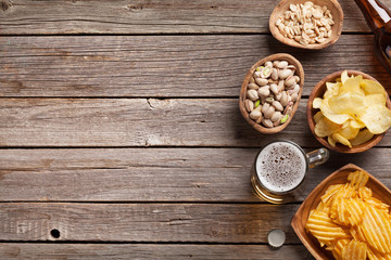 Beer and snacks