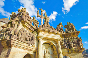 Calvaire de l'enclos paroissial de Guimiliau, Finistère, Bretagne