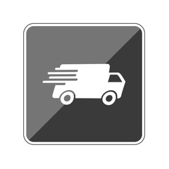App Button schwarz reflektierend transport