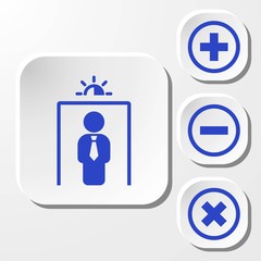metal detector icon stock vector illustration flat design