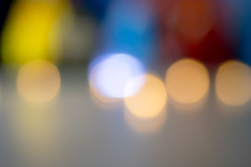 Blurry lights with colorful background