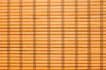 Texture wood blinds stitched rope. Different wood strips. Wide.