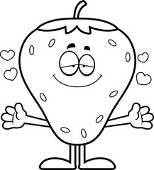 Cartoon Strawberry Hug