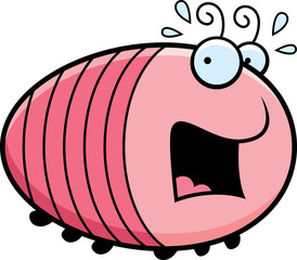 Scared Cartoon Grub