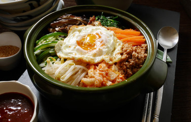 Korean food , bibibap 