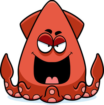 Evil Cartoon Squid