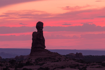 Sunset in Arches National Park Utah