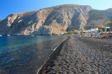 Fototapeta premium spiaggia di Kamari - Santorini