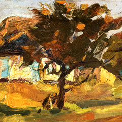 Oil painting, handmade