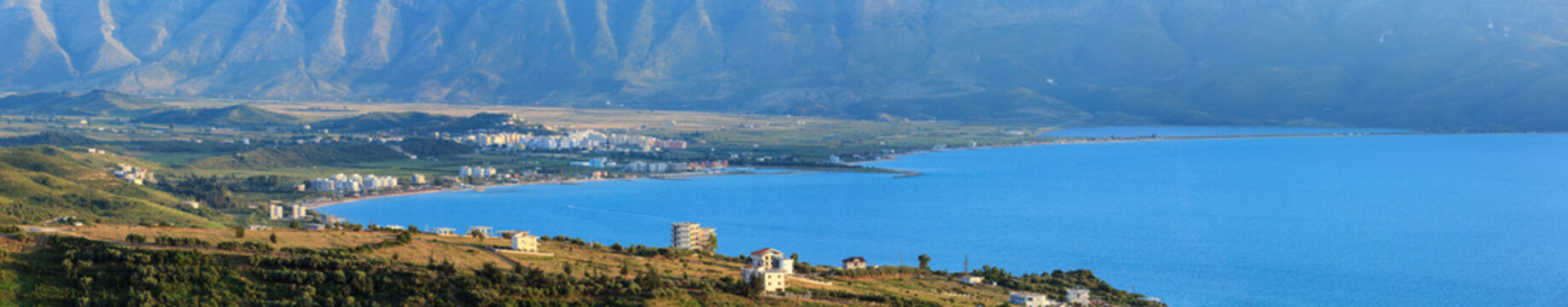 Adriatic sea evening view (Albania).