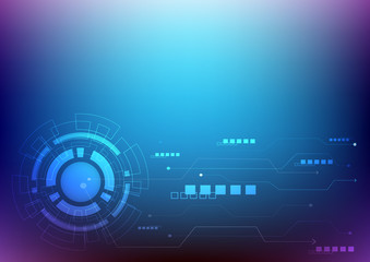 Obraz premium Abstract futuristic and innovation technology background that can used for business presentation.