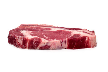 raw strip steak