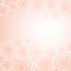 Beautiful orange rose flower background