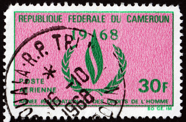 Postage stamp Cameroon 1968 Human Rights Flame