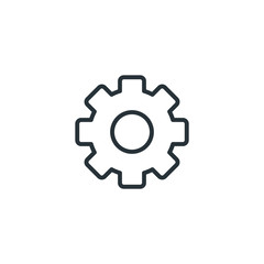 Cog vector icon