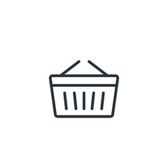Shopping basket vector icon