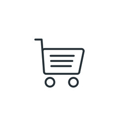 Shopping cart vector icon