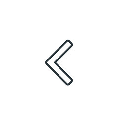 Arrow left vector icon
