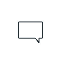 Speech bubble vector icon