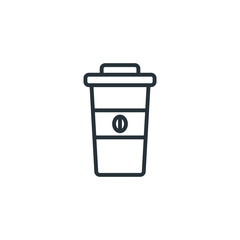 Coffee take away vector icon