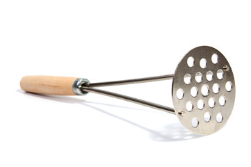 Kitchen utensils isolated on a white background.