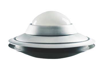 Classic, Retro UFO isolated on white
