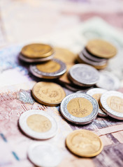 Egyptian Pound, Coins and Paper Money..