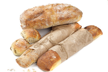 bread and sunflower kernels