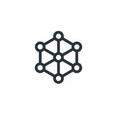 Technology network vector icon