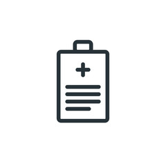 Medical recipe vector icon