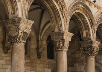 Colonnade of Rector's Palace in Old Town Dubrovnik © ewelinaf