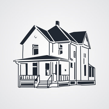 house line art vector icon