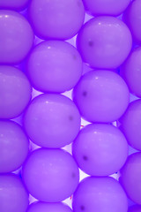 The multicolored balloons for decoration in the carnival.