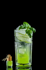 Cocktail on a black background