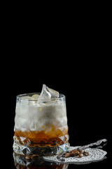Cocktail on a black background